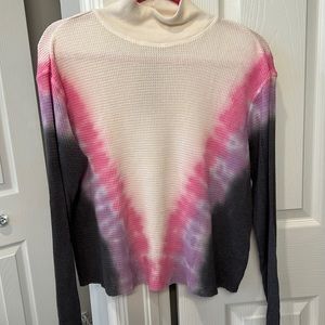 Waffle pattern shirt.